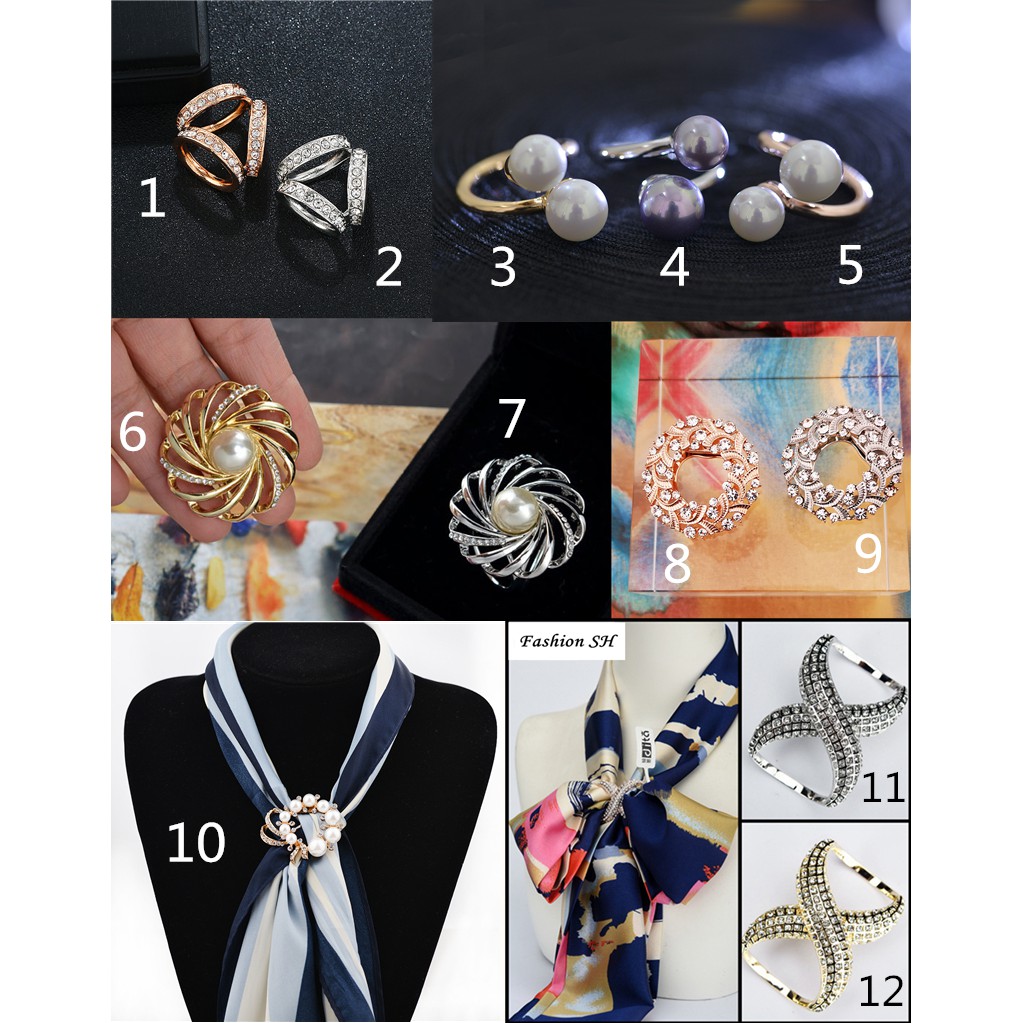 Bros Cincin Syal  Aksesoris Shawl Brooch Clip Koleksi2