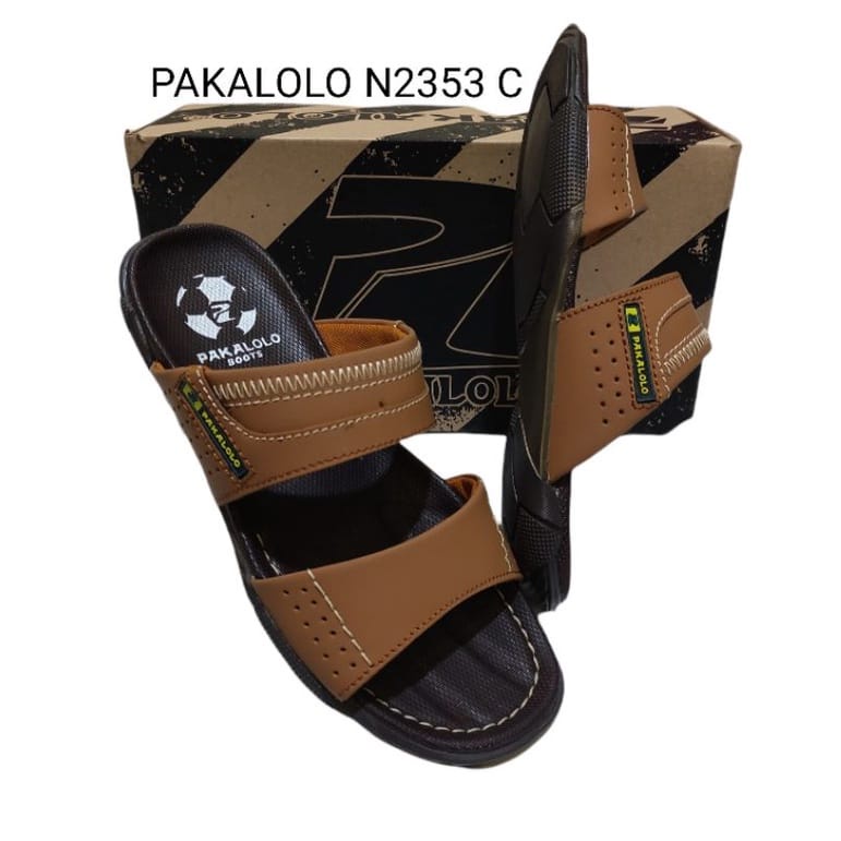 gof PAKALOLO 0933/2353/2321 SENDAL KULIT PRIA ORIGINAL Sandal Pria Pakalolo  Sendal Slop Laki-Laki