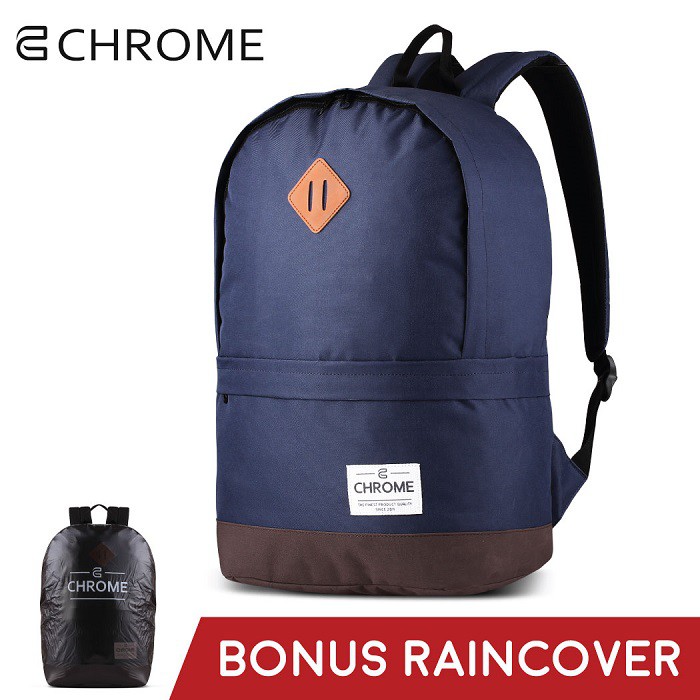 Tas Ransel Sekolah Laptop Kerja Fashion Chrome backpack 04