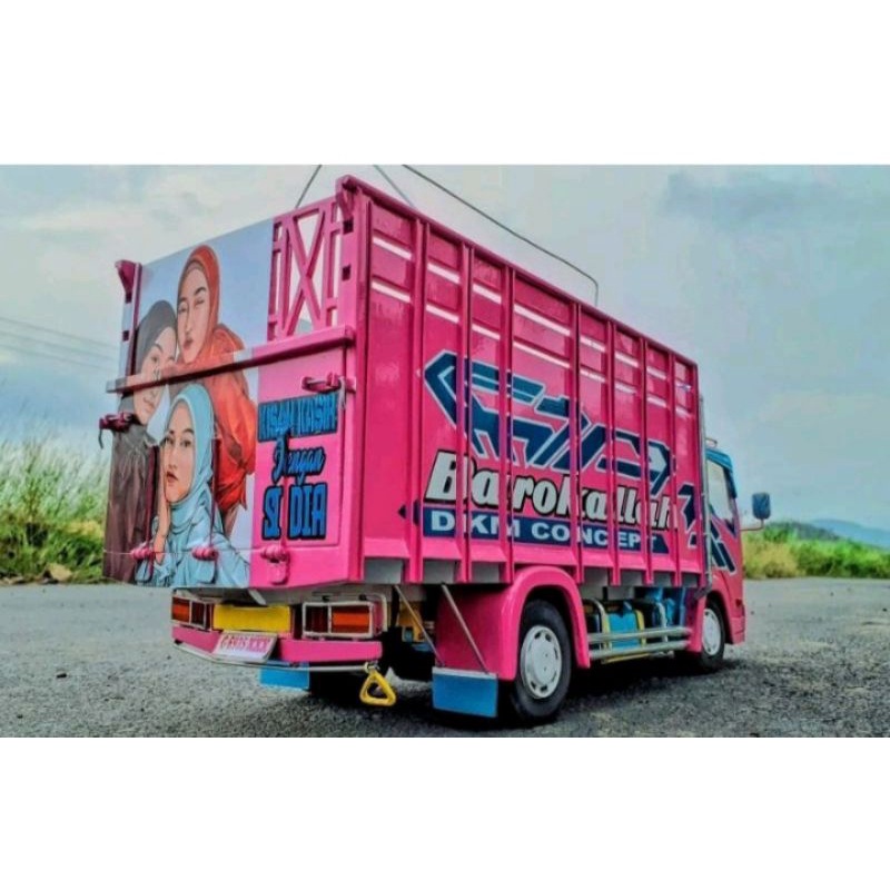 PROMO MINIATUR TRUK OLENG BOS KECIL FULL LAMPU, MAINAN ANAK, MINIATUR TRUK, MINIATUR TRUK OLENG TERB