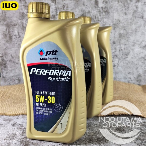 Oli Bensin 5W30 PTT Lubricants Performa Fully Synthetic API SN/CF 1L