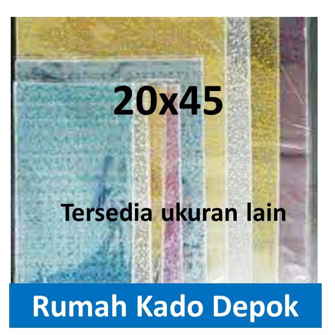 

[20x45] 12 lembar Plastik OPP Souvenir