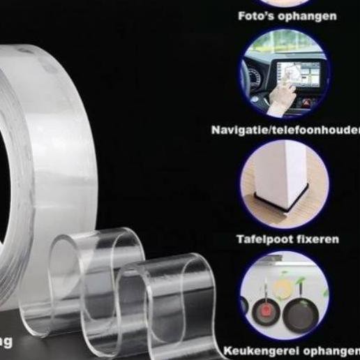 

☃ Isolasi Double Tape Serbaguna 3 Meter, Lebar 3 Cm, Tebal 2 Mm ➳