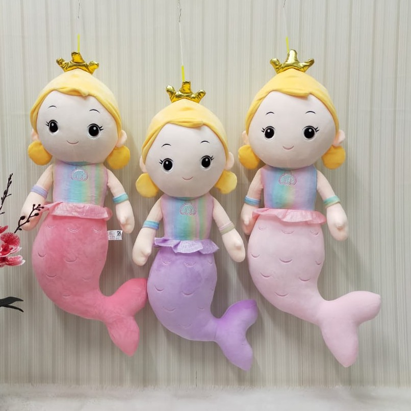 Boneka Mermaid 60cm/24&quot;/boneka karakter/boneka putri duyung/kado ultah/Boneka Girl