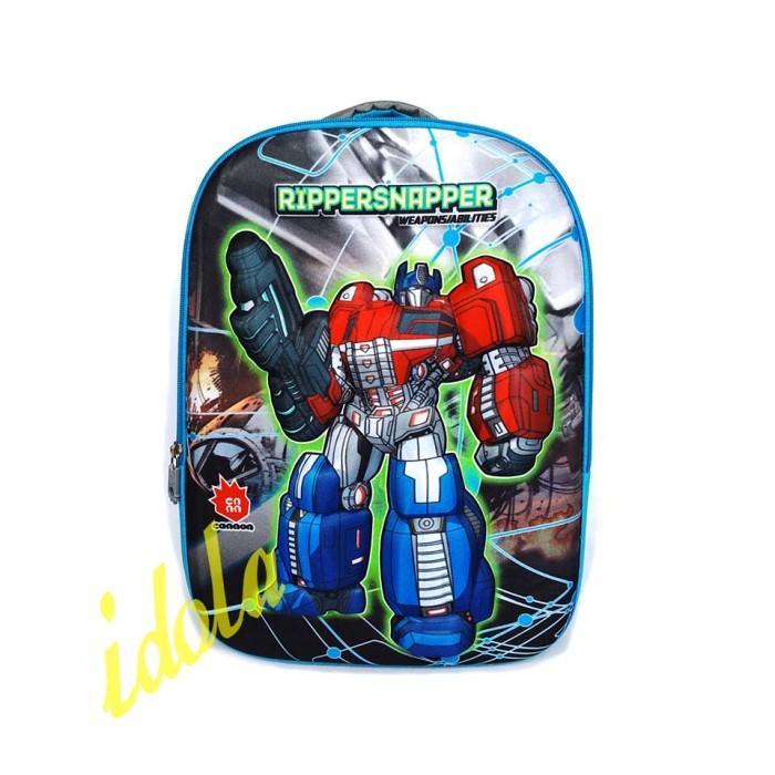 Tas Ransel Anak Sekolah Sd Cannon Motif Rippersnapper Optimus Prime 3D