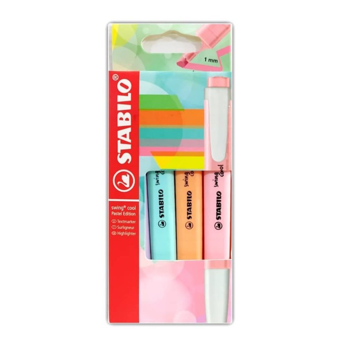 

Gramedia Cirebon - Stabilo Swing Cool Pastel Set 4
