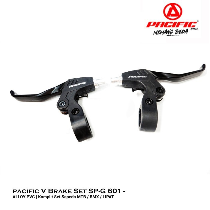 Rem Sepeda V BRAKE SET PACIFIC KOMPLIT Alloy Pvc Sepeda Lipat, BMX,MTB