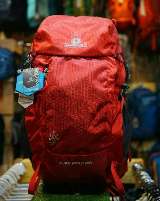 Daypack Consina black mountain - RED