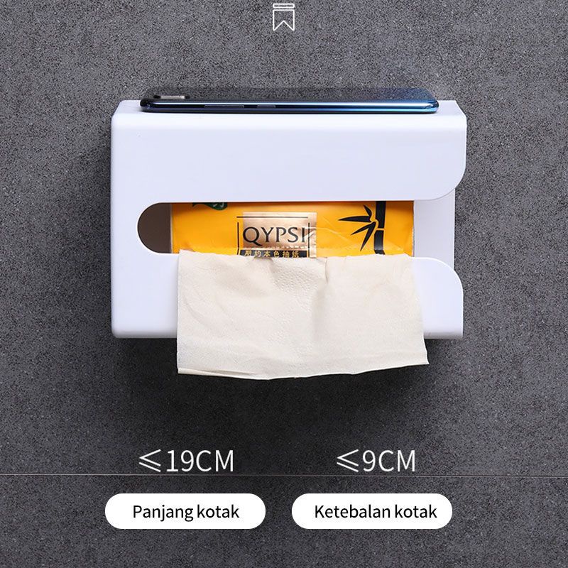 [MURAH] kotak tissue tempat tisu tempel gantung tempat tissue gantung  tempel 1pc ORIGINAL