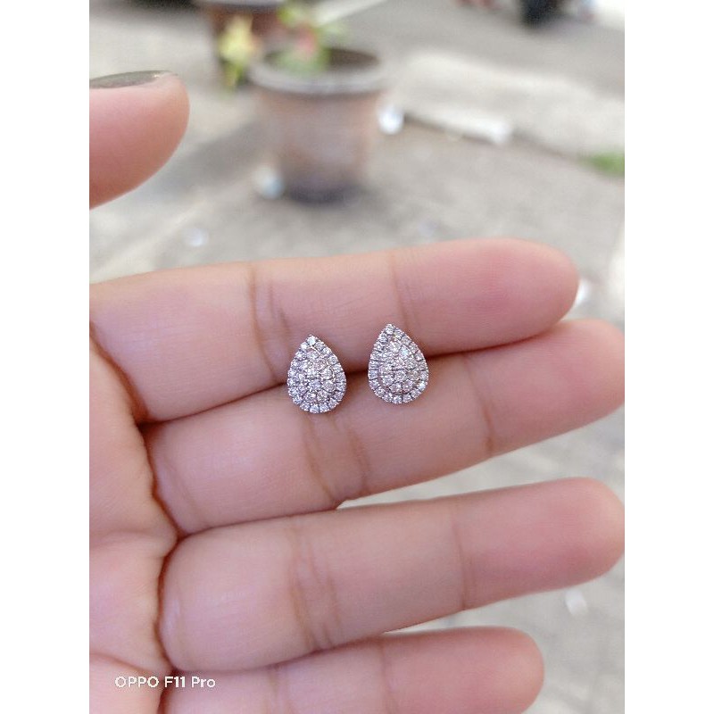 Anting/giwang air mata berlian eropa asli murah banget