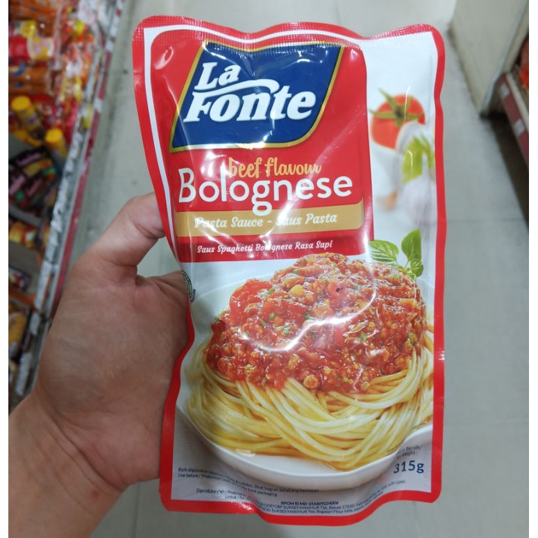 

La fonte bolognese beef flavor pasta sauce 315 gr