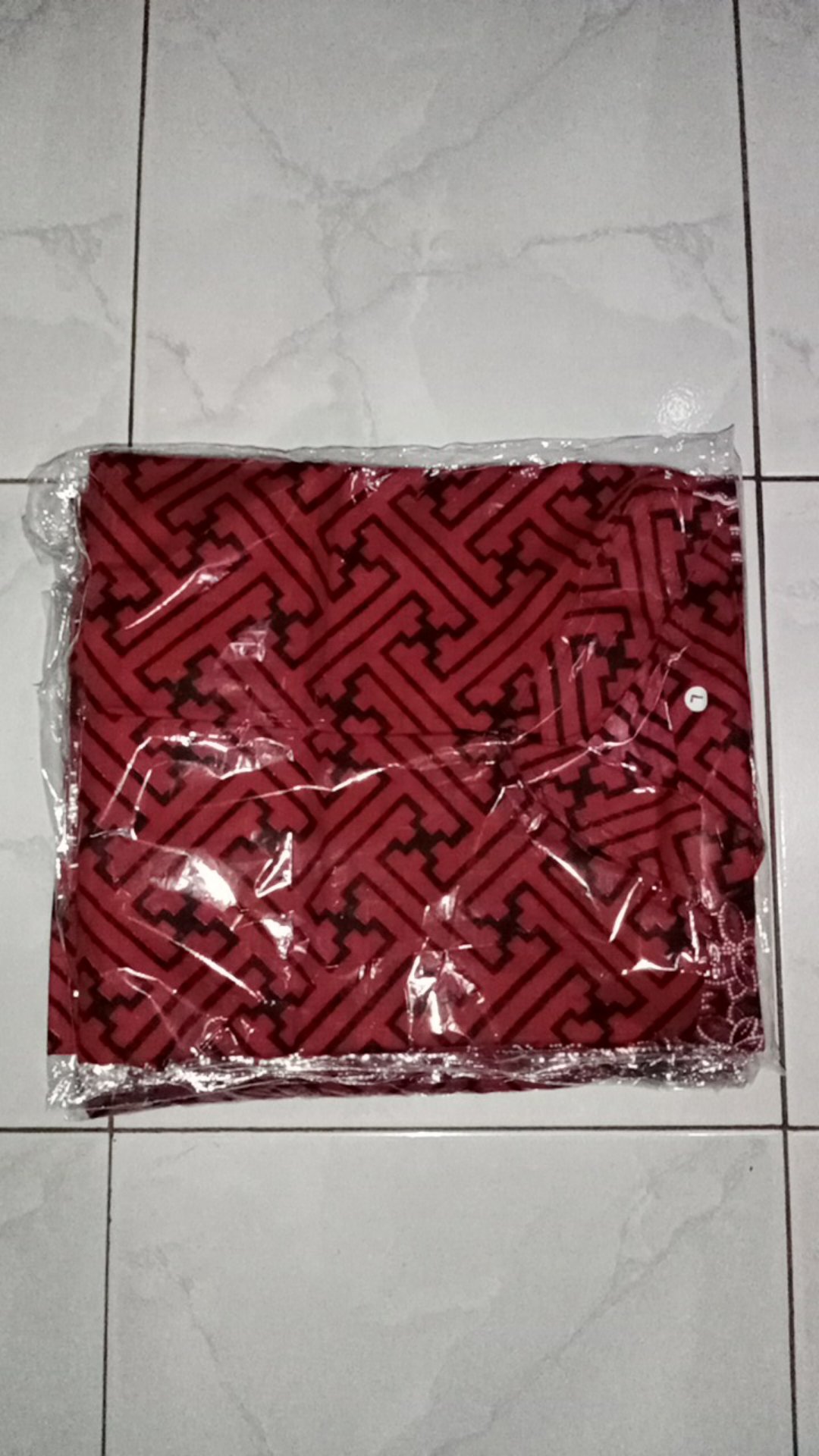 Batik Couple Keluarga Sania Ruffle Ori Ndoro Jowi Dnt Motif Bata Merah