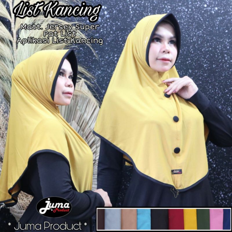 JUMA  || JILBAB INSTAN JUMA KANCING L ORIGINAL BY JUMA PRODUCT