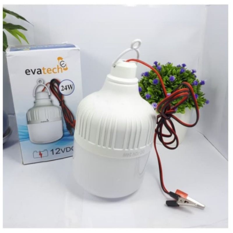 Lampu LED aki 12v DC 24Watt Evatech