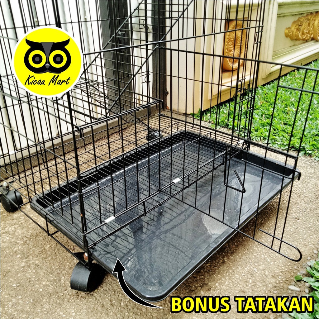 KANDANG KUCING 3 TINGKAT EXTRA JUMBO 110X75X45 XL KANDANG ANJING SUGAR GLIDER CARGO RUMAH BURUNG KCG3XL