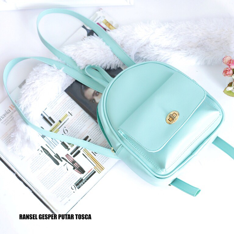 EL PIAZA Mini Ransel Kulit Imitasi - Ransel Mini Ransel Lucu Tas Ranse