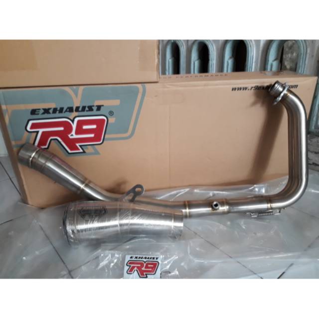 knalpot r9 gp original new ninja 250fi 2018-2021