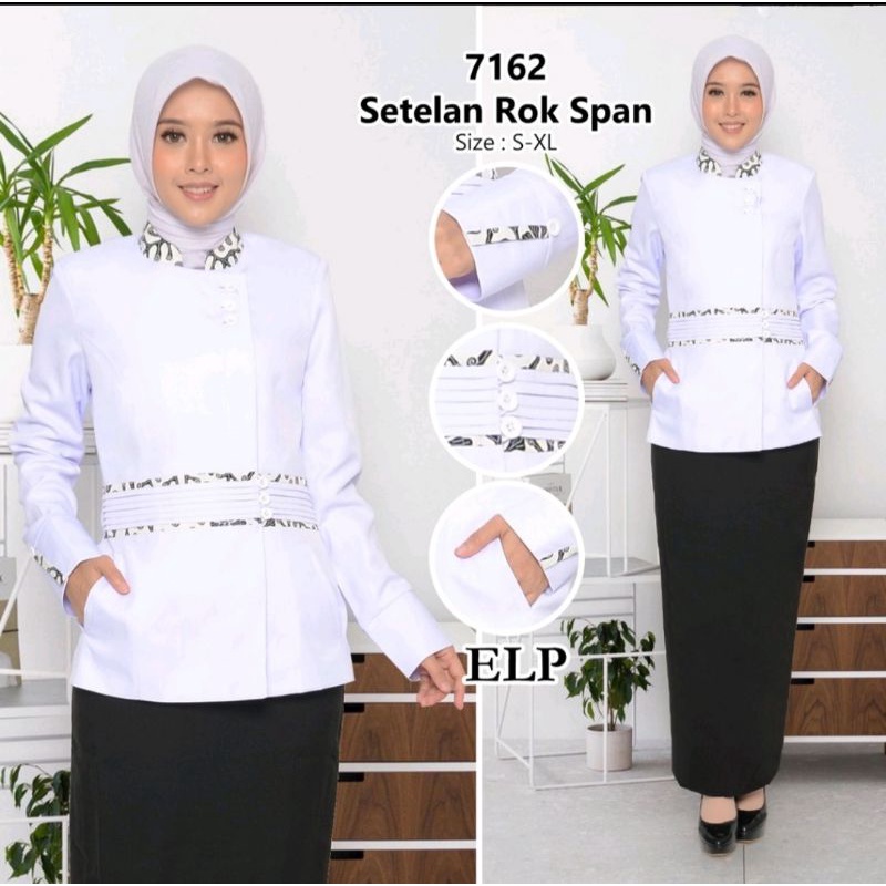 Seragam Dinas Hitam Putih Seragam Dinas Putih lis batik Setelan Rok A Baju dinas Putih Wanita Baju PNS Seragam Putih PNS Baju Dinas Putih Wanita Baju Dinas Putih Pemda Wanita Baju dinas Perawat Seragam PNS Pemda Baju Dinas Setelan rok sp