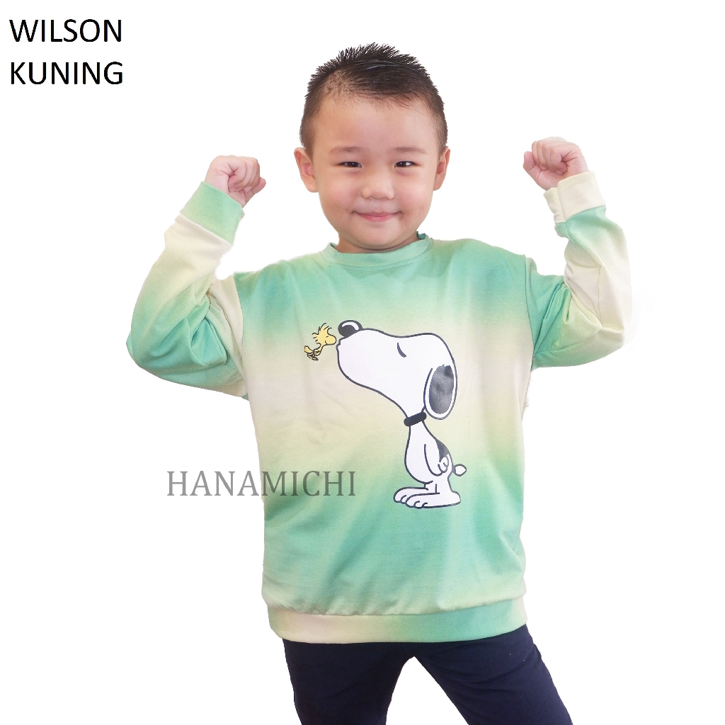 Hanamichi WILSON Baju Sweater Anak Lengan Panjang