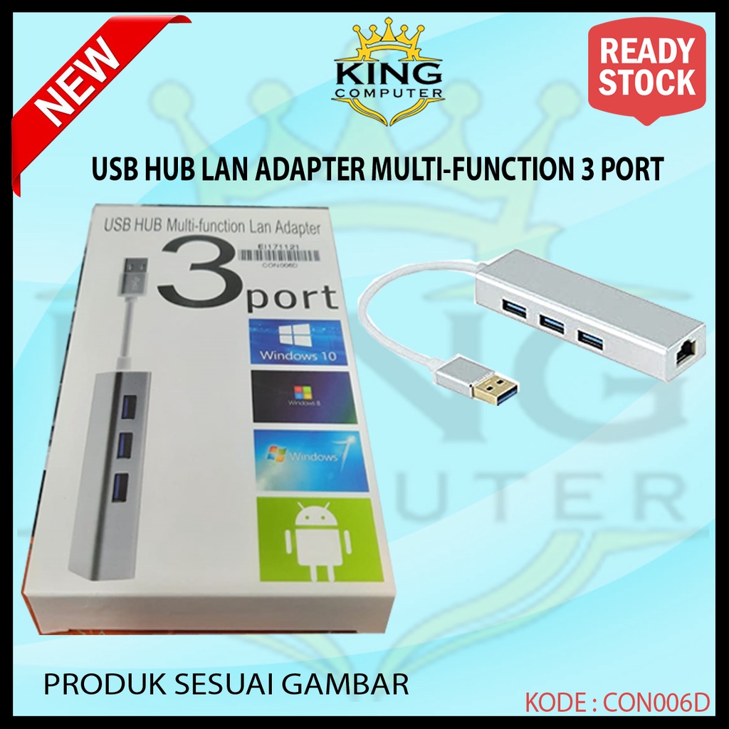 USB HUB TO LAN ADAPTER MULTI FUNCTION