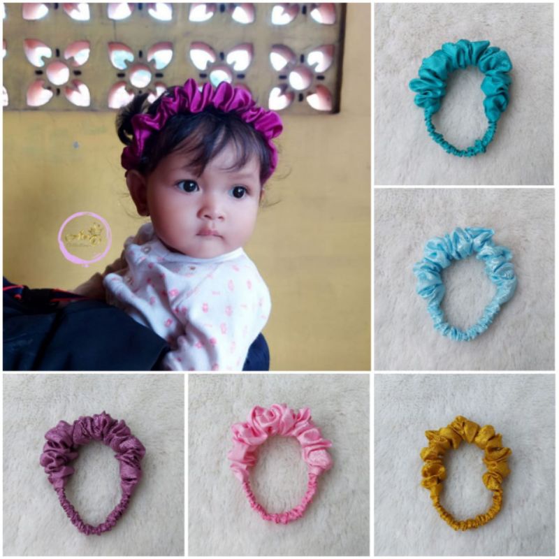 bandana scrunchie baby /bandana baby 0-3tahun /bandana scrunchie/ bandana anak viral