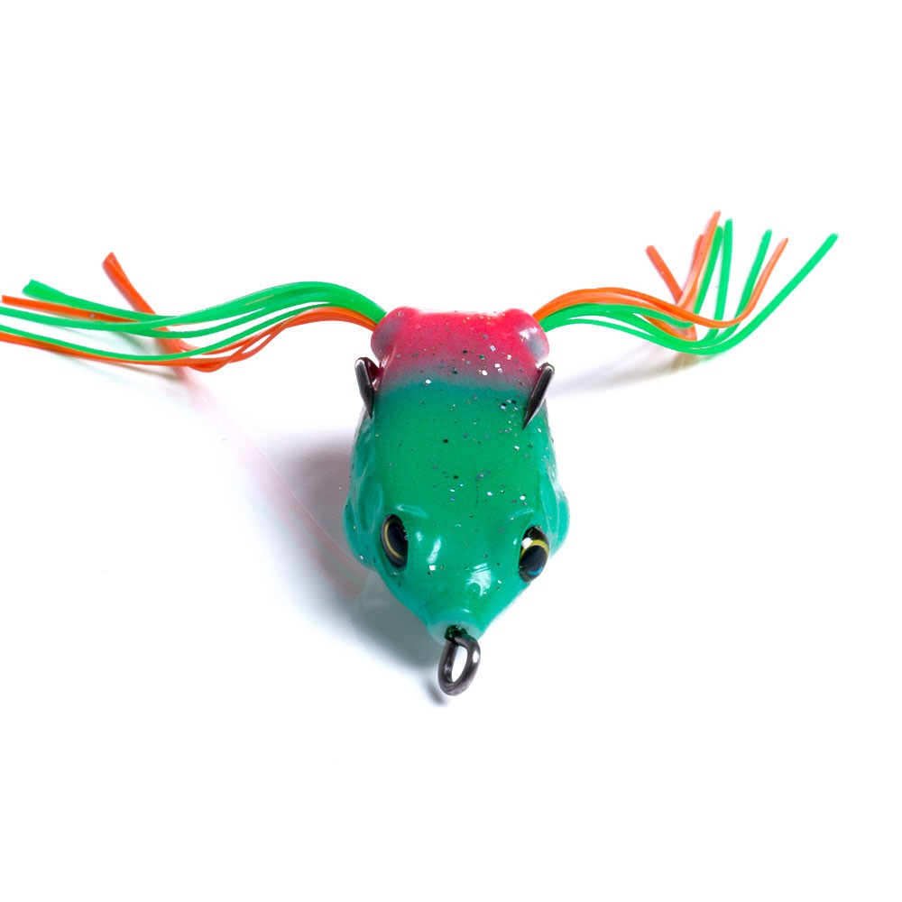 HENGJIA 150pcs 4CM/4.8G Mini Ray Frog Fishing Lures Katak Fishing Hooks Topwater Soft Baits