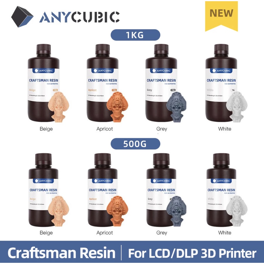 Anycubic Resin Craftsman High Detail Resin 3D Printer Refill 1 Liter