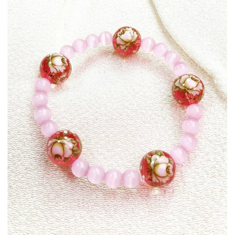 Gelang Cat Eye Tensha Peony