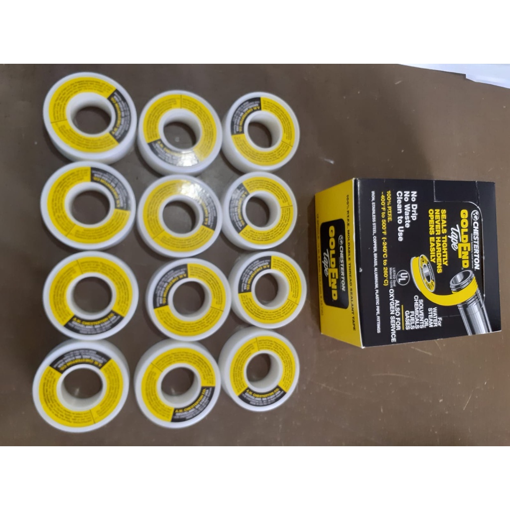 CHESTERTON 800 Seal tape chesterton GOLD END untuk pipa gas.