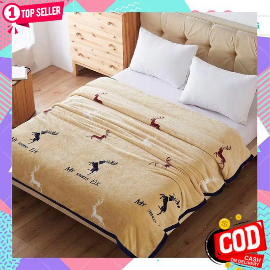 Selimut Premium Terbaru Elegan Custom Putih Tebal A6T0 Terlaris Import Katun Estetik Karakter Remaja