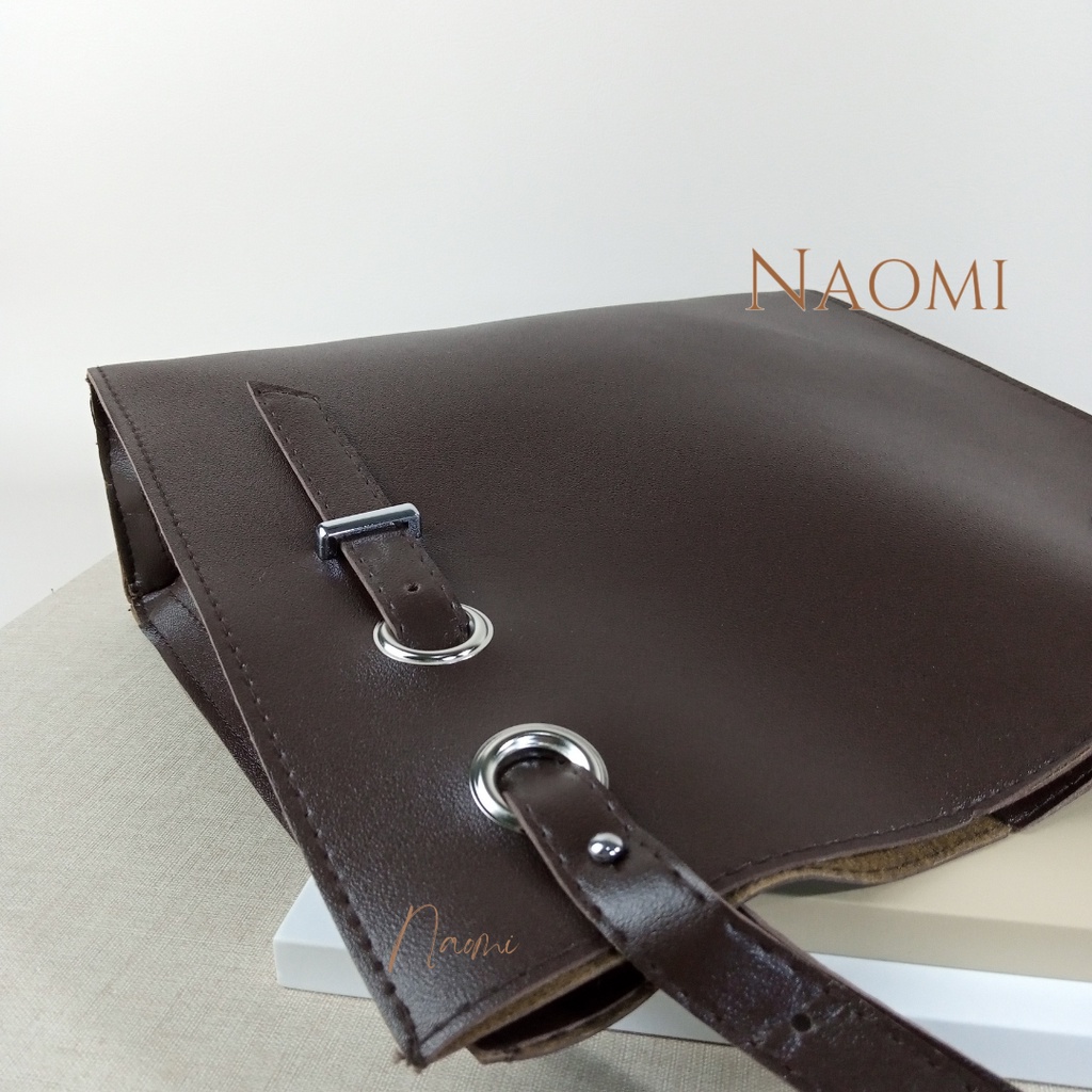 NAOMI - Jolie Shoulder Bag - tas Import - Tas Bahu - Tas Wanita Kulit Sintetis Premium - Fashion Bag - Tas Formal - Tas Kerja Besar - Big size - Daily bag - Tas Harian - Tas Simple Terbaru