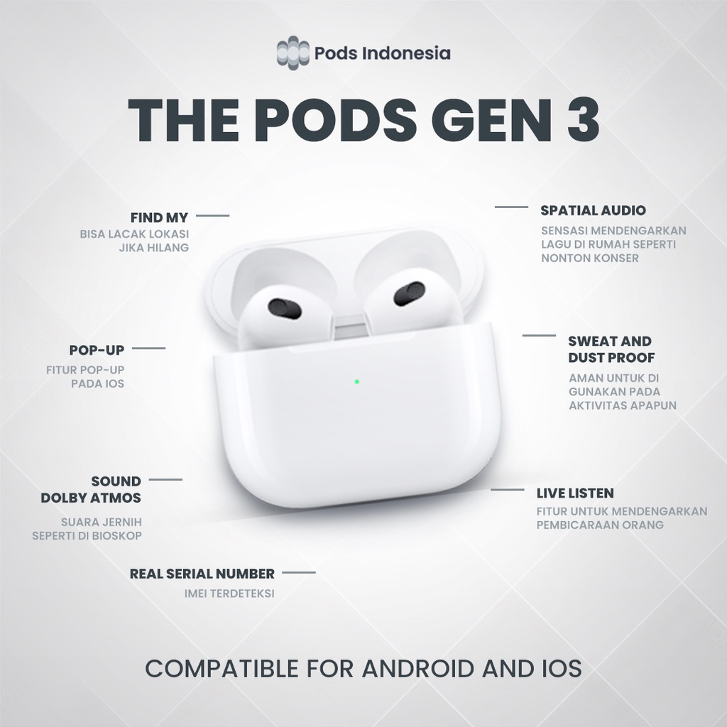 ThePods [PAKET HEMAT] The Pods Zebra Package Edition Black and White Best Seller - By PodsIndonesia