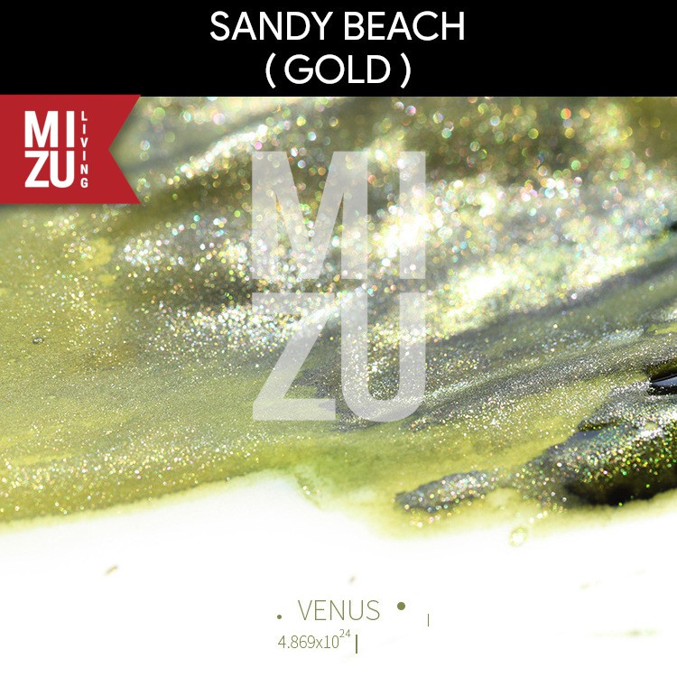 TRAMOL GOLD SERIES 25ml SHIMMERING Fountain Pen INK Tinta Glitter Emas Perak-SANDY BEACH G
