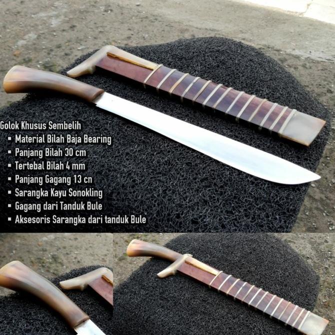 pisau sembelih tanduk bule