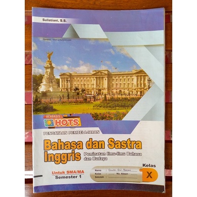 [PRELOVED] LKS Bahasa dan Sastra Inggris Peminatan SMA/MA Kelas 10/X Semester 1