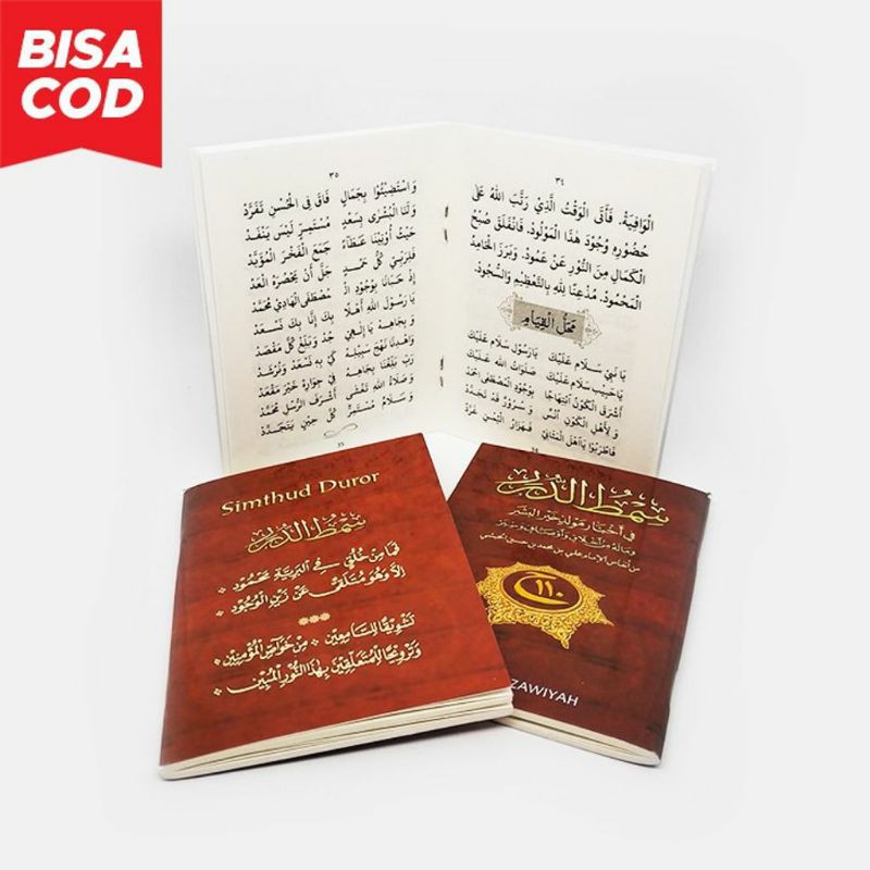 Kitab Maulid Simtudduror Merah Kecil - Buku Maulid Simtudduror Ukuran Saku