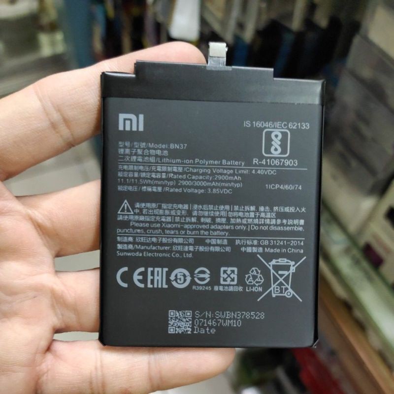 XIAOMI REDMI 6A / BN37 , XIAOMI REDMI 5 / BN35 , XIAOMI REDMI 7A / BN49 , XIAOMI MI5 / MI 5 / BM22  baterai battery batt batre battle