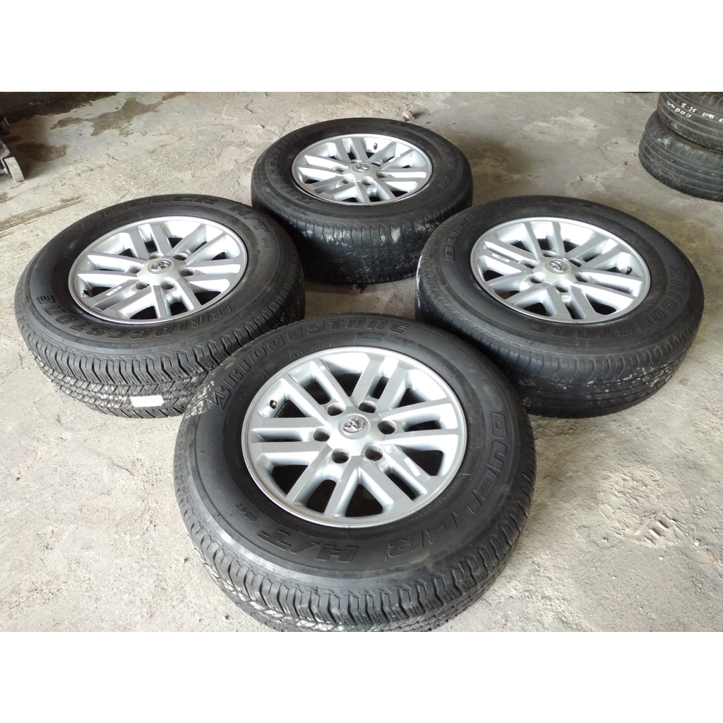 velg pelek std oem fortuner ring 17 ban 2 265/65/r17DUNLOP