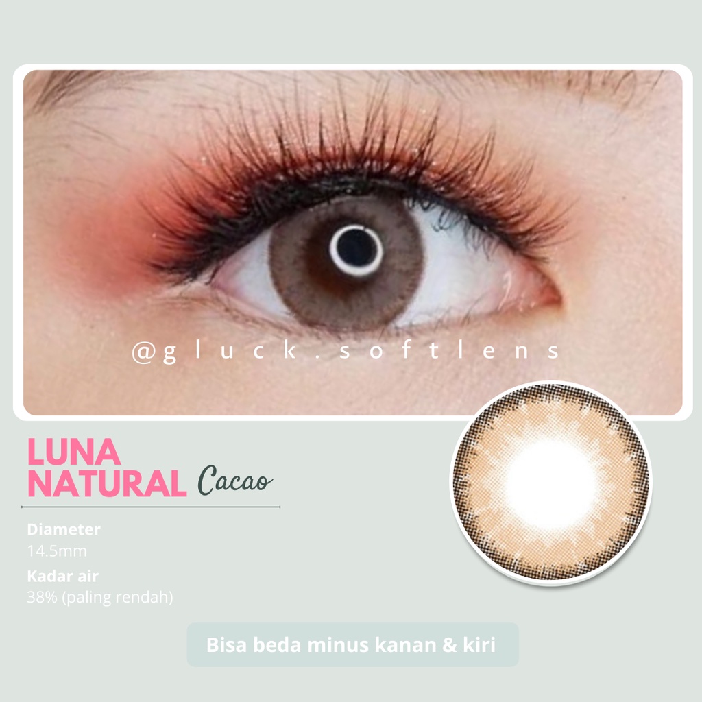 GLUCK SOFTLENS EOS LUNA NATURAL CACAO ALMOND AQUA CHAI DAN MARON SOFTLENS PREMIUM SOFTLENS MURAH SOF