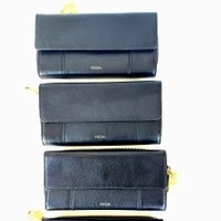 DOMPET WANITA BEANDED ORIGINAL - FOSSIL JORI WALLET BLACK
