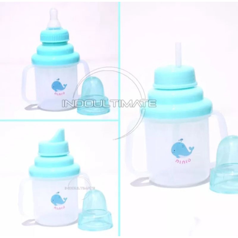 Botol Minum Bayi Ninio 3 in 1/Botol Spout bayi/Tempat minum Bayi SO-01