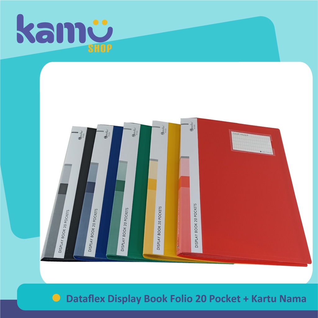 

Dataflex Display Book Folio 20 Pockets + Kartu Nama / Clear Holder / Document Keeper DF - 821