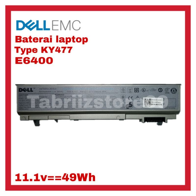 Baterai Laptop DELL? Batre Laptop DELL Latitude E6400 E6410 E6500 E6510 Precision M2400 M4400 M4500 