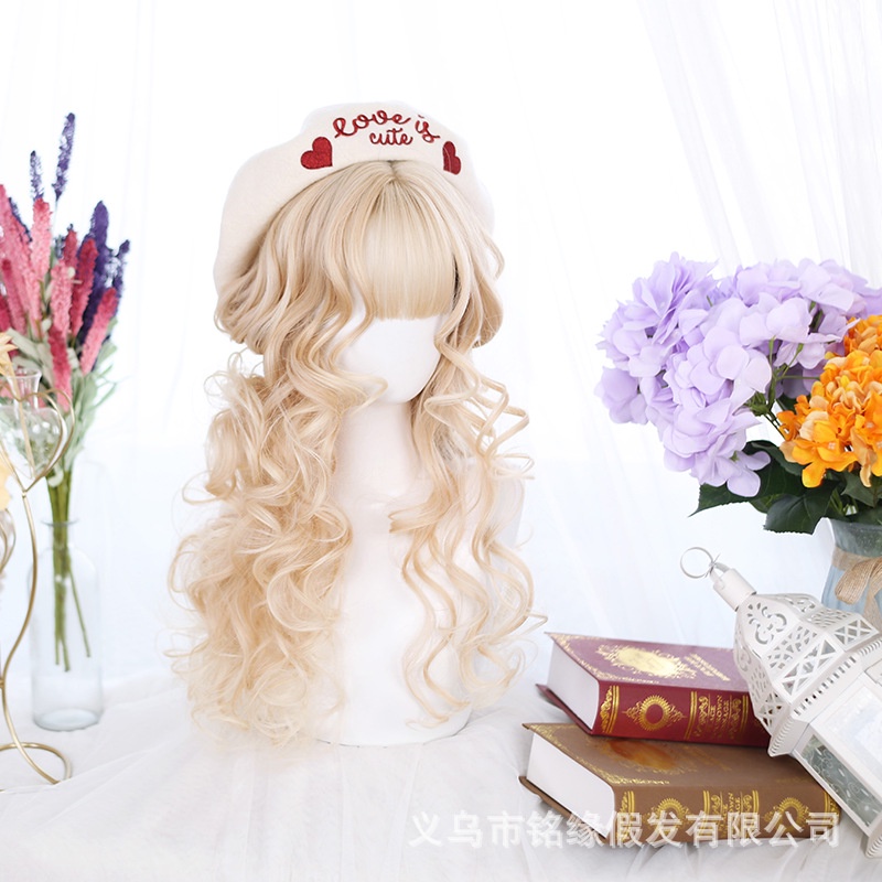 WDA-29 wig daily jepang korea kpop panjang mermaid curly natural rambut palsu