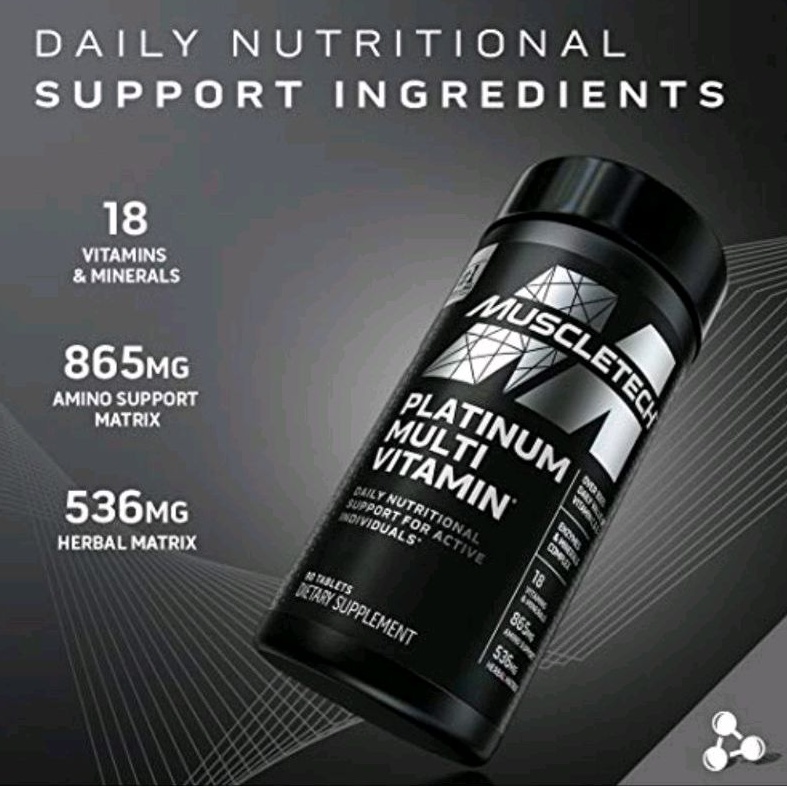 Muscletech Multivitamin untuk Pria 90 Tablet Enzymes Olahraga