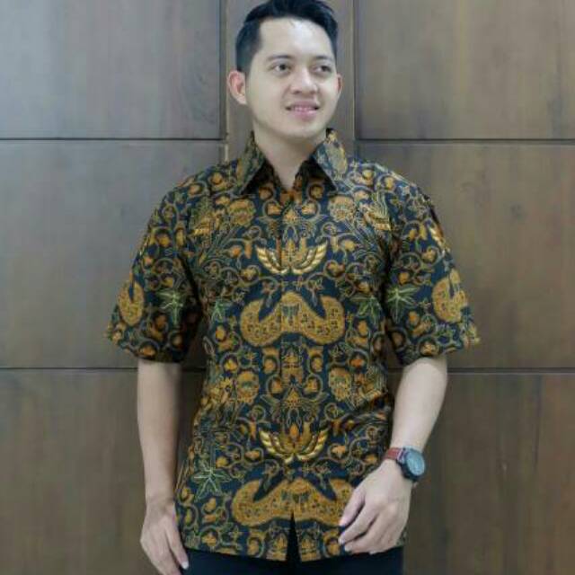Kemeja hem Batik WAHYU TUMURUN ISKANDAR series seragam batik kantor