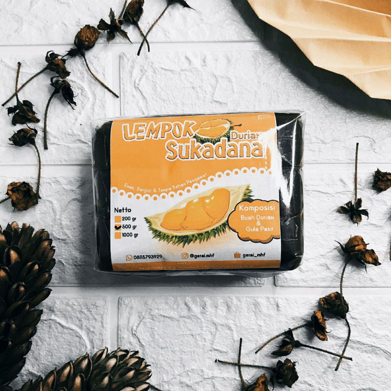 

lempok durian /dodol durian sukadana kemasan 500Gr