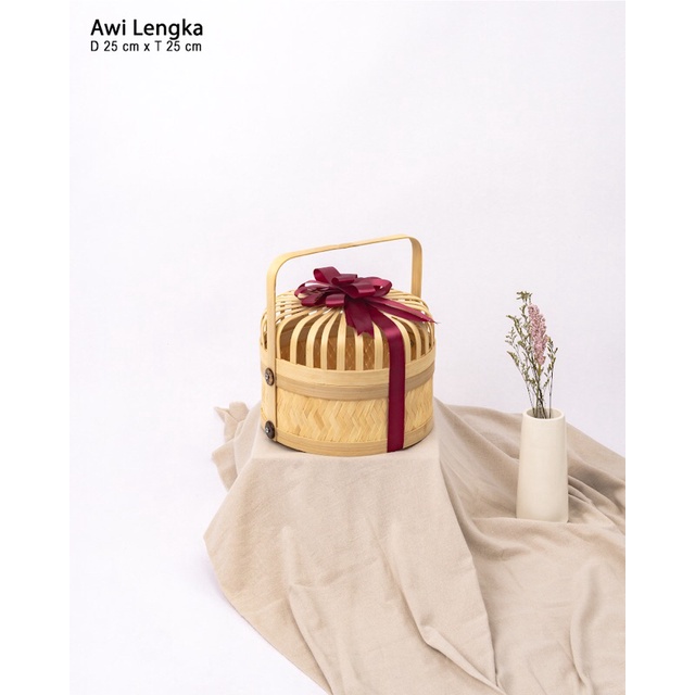 Keranjang Hampers Lebaran Anyaman / Rantang Anyaman Murah