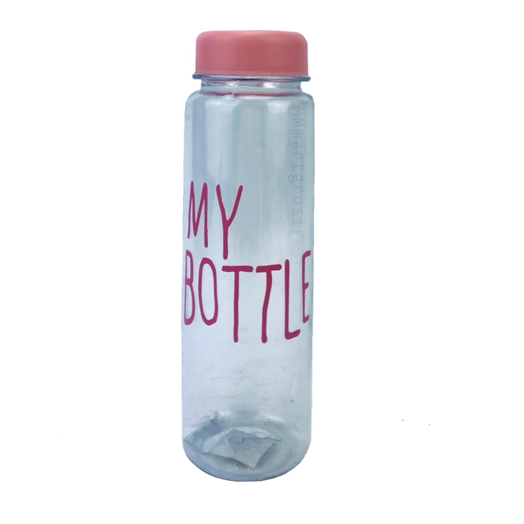 My Bottle / Botol Air / botol minum / botol bening Pink / JQ-6091-1 / 600ml