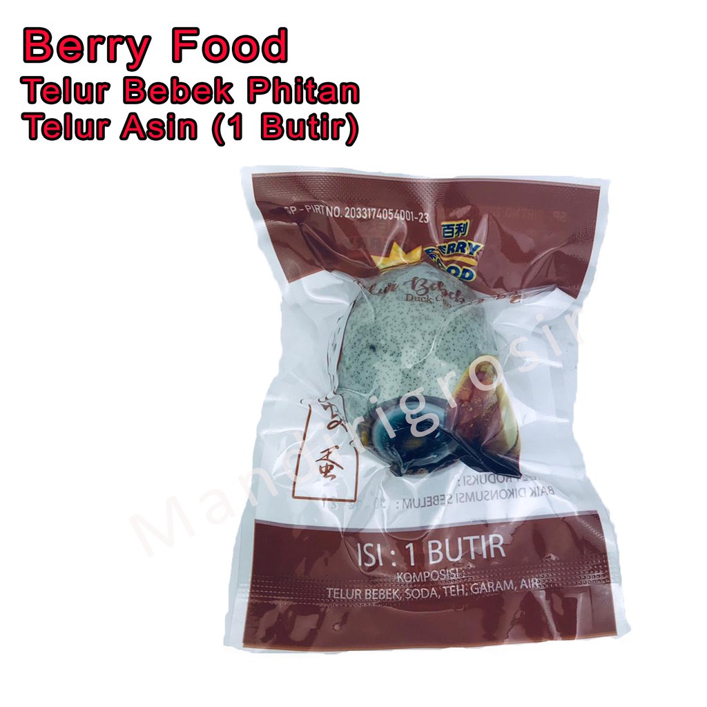 Telur Bebek Phitan *Berry Food * Telur Asin * 1 butir